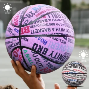 Official Size 6/7 High Quality Soft PU Color-changing Basketball For Men's Women's Indoor Training Game Ball Outdoor Street Ball